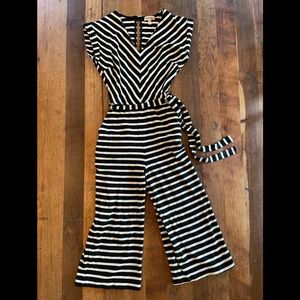 Striped Capri Jumpsuit